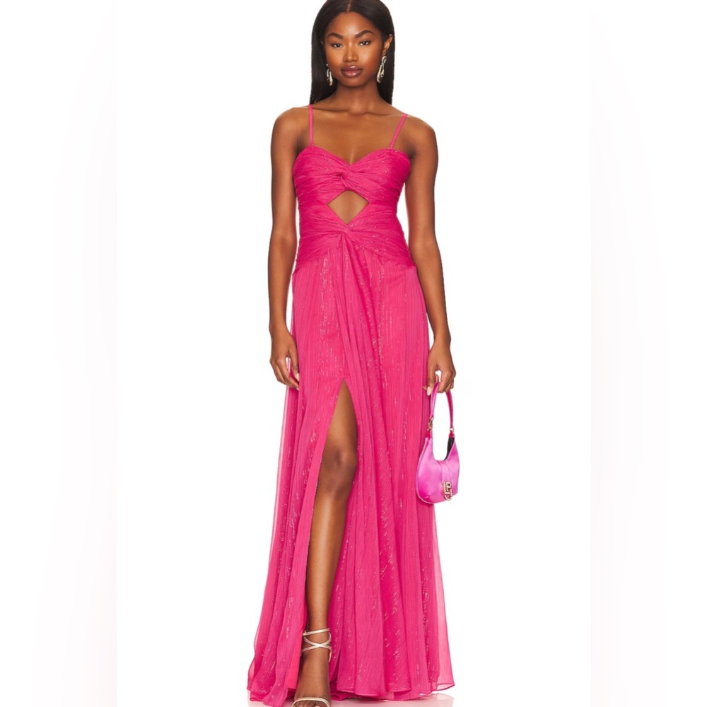 LIKELY Clea Gown in Raspberry